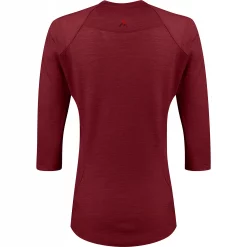 7mesh Desperado Merino Womens Henley T-Shirt -Cheap MAAP || 7mesh Store 7mesh Desperado Merino Womens Henley T Shirt Pomegranate Red 1
