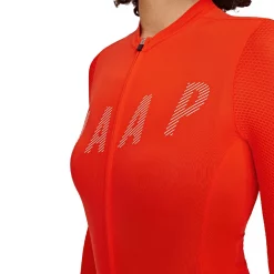 MAAP Echo Pro Base Womens Long Sleeve Jersey -Cheap MAAP || 7mesh Store MAAP Echo Pro Base Womens Long Sleeve Jersey Chilli Red 4