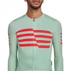 MAAP Emblem Pro Hex Long Sleeve Jersey -Cheap MAAP || 7mesh Store MAAP Emblem Pro Hex Long Sleeve Jersey Ecru Olive 3