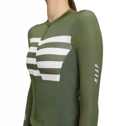 MAAP Emblem Pro Hex Womens Long Sleeve Jersey -Cheap MAAP || 7mesh Store MAAP Emblem Pro Hex Womens Long Sleeve Jersey Light Olive 3